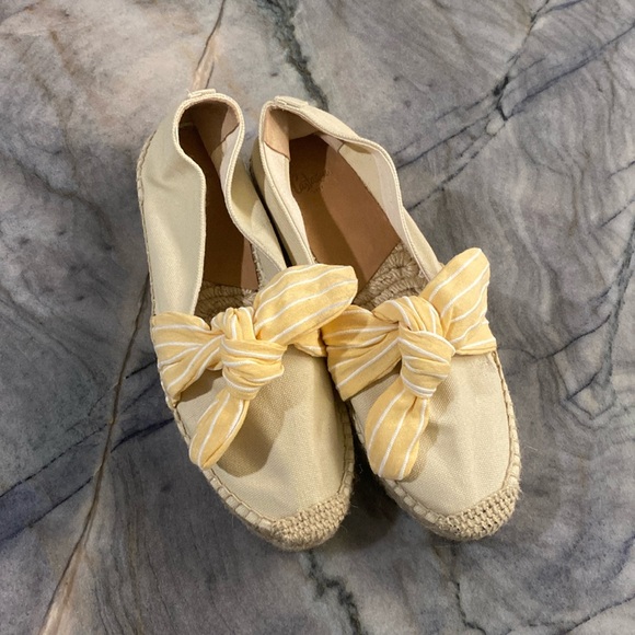 Castañer | Women's Kay Striped Bow Espadrille Flats | Used Once - Picture 2 of 8